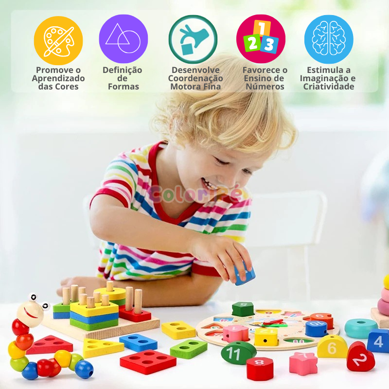 Kit Montessori Ludii | Descobertas 5 em 1